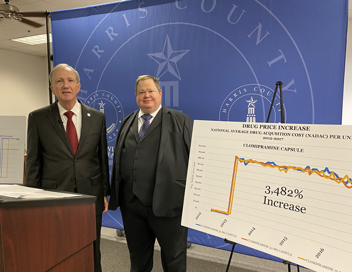 Baker · Wotring LLP | Baker Wotring LLP on legal team suing generic drug manufacturers on behalf of Harris County