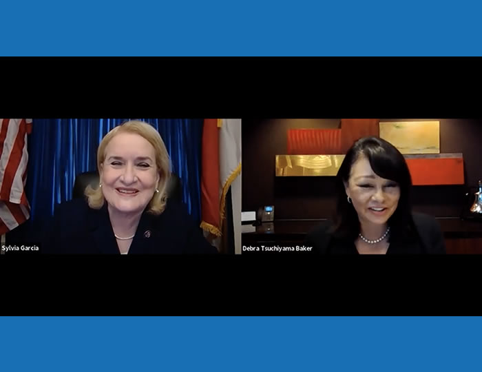 Baker · Wotring LLP | Debra Tsuchiyama Baker interviews United States Congresswoman Sylvia Garcia