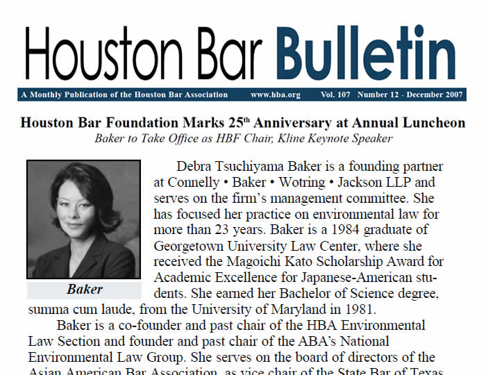 Baker · Wotring LLP | Houston Bar Bulletin